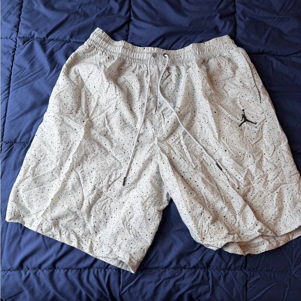 Jordan Cement Speckle Shorts XXL Jumpman Logo 🏀🔥